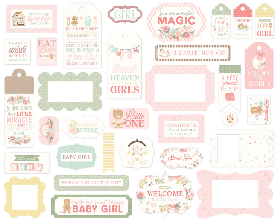 Little Lullabies - Baby Girl - Frames & Tags