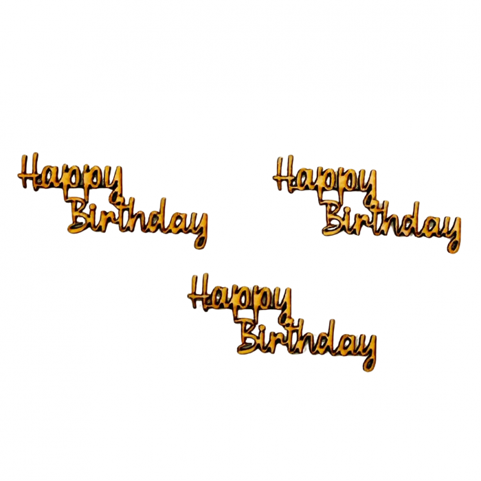 Happy Birthday - Wood Cut Out