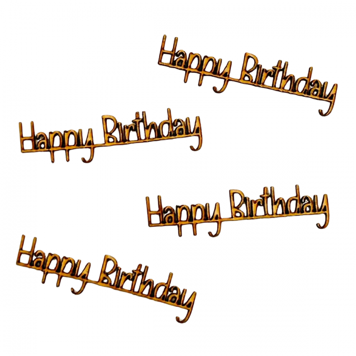 Happy Birthday #2 - Wood Cut Out