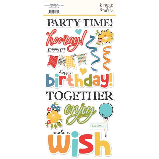 Say Cheese Classic Pooh Birthday - Foam Stickers