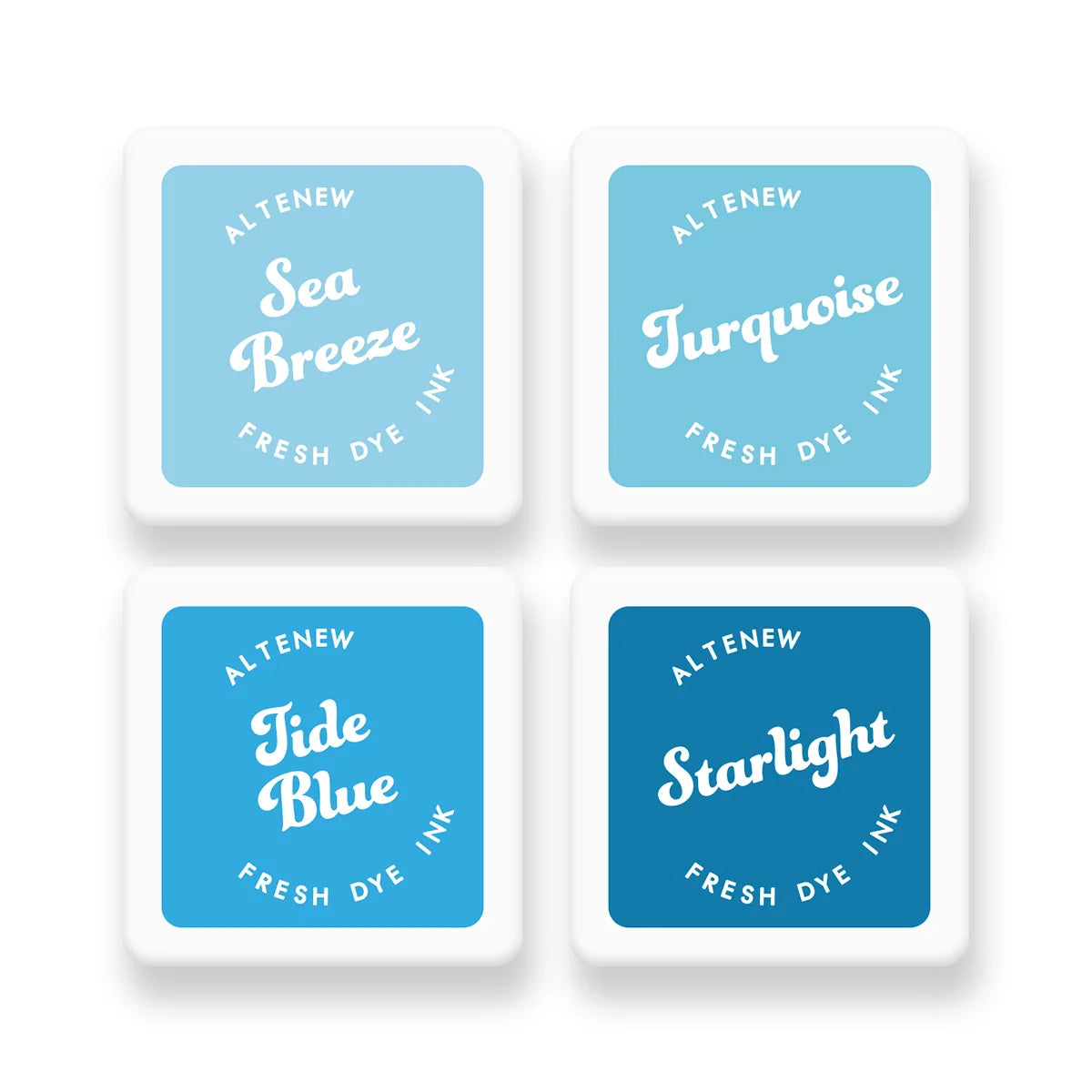 Deep Blue Seas - Fresh Dye Ink Mini Cube Set
