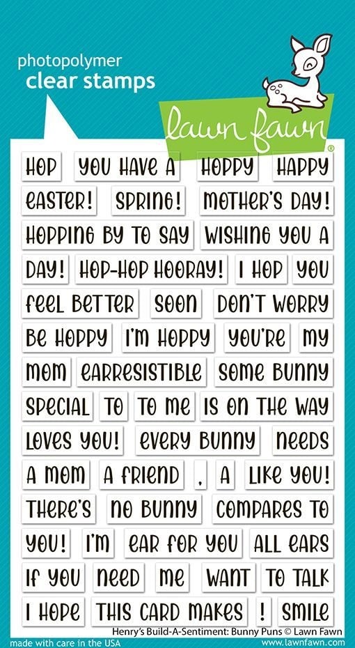 Henry’s Built A Sentiments - Bunny Puns - Stamps