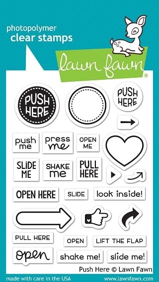 Push Here - Stamps and Lawn Cuts