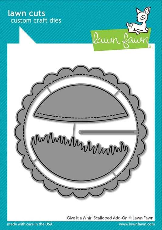 Give It A Whirl Scalloped Add- On - Lawn Cuts*