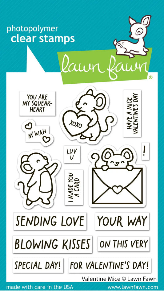 Valentine Mice - Stamps