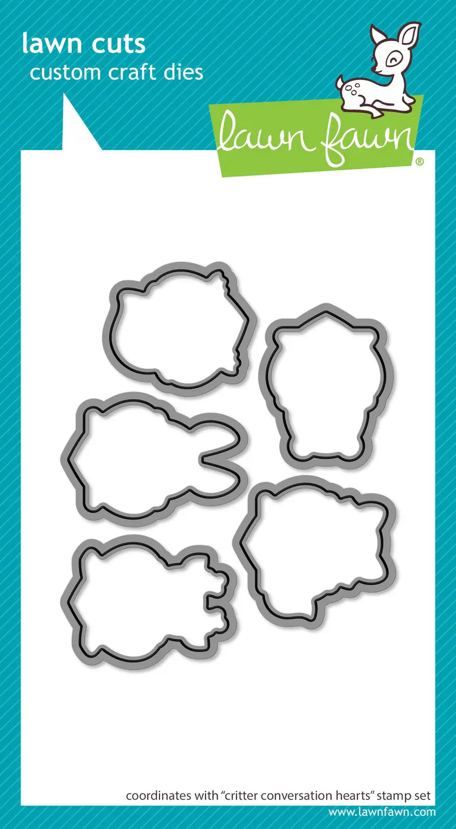 Critter Conversation Hearts - Stamps and Lawn Cuts