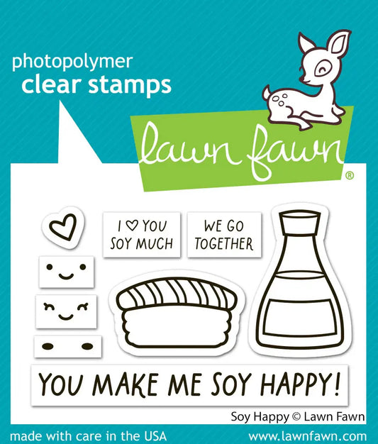 Soy Happy - Stamp & Lawn Cuts