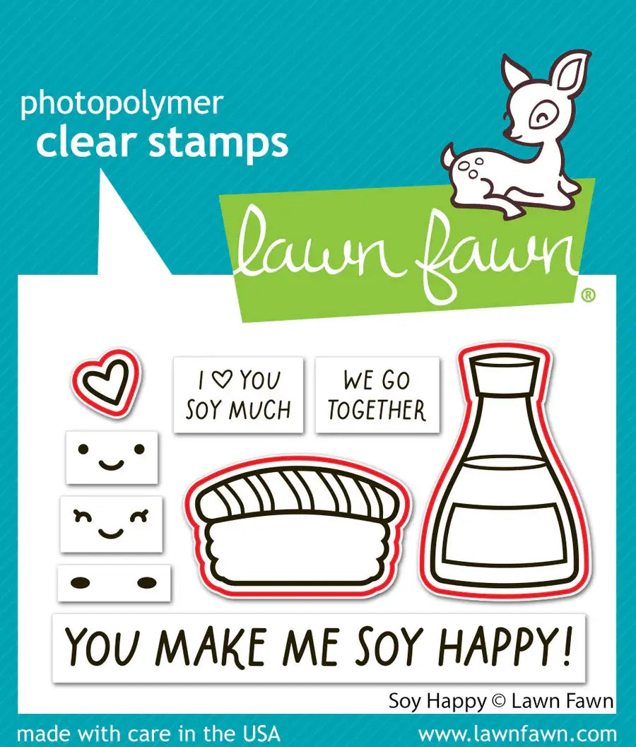 Soy Happy - Stamp & Lawn Cuts