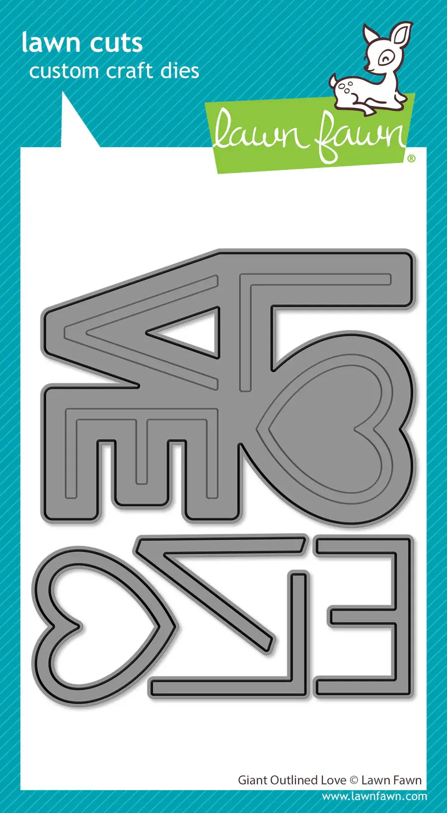 Giant Outlined Love - Dies