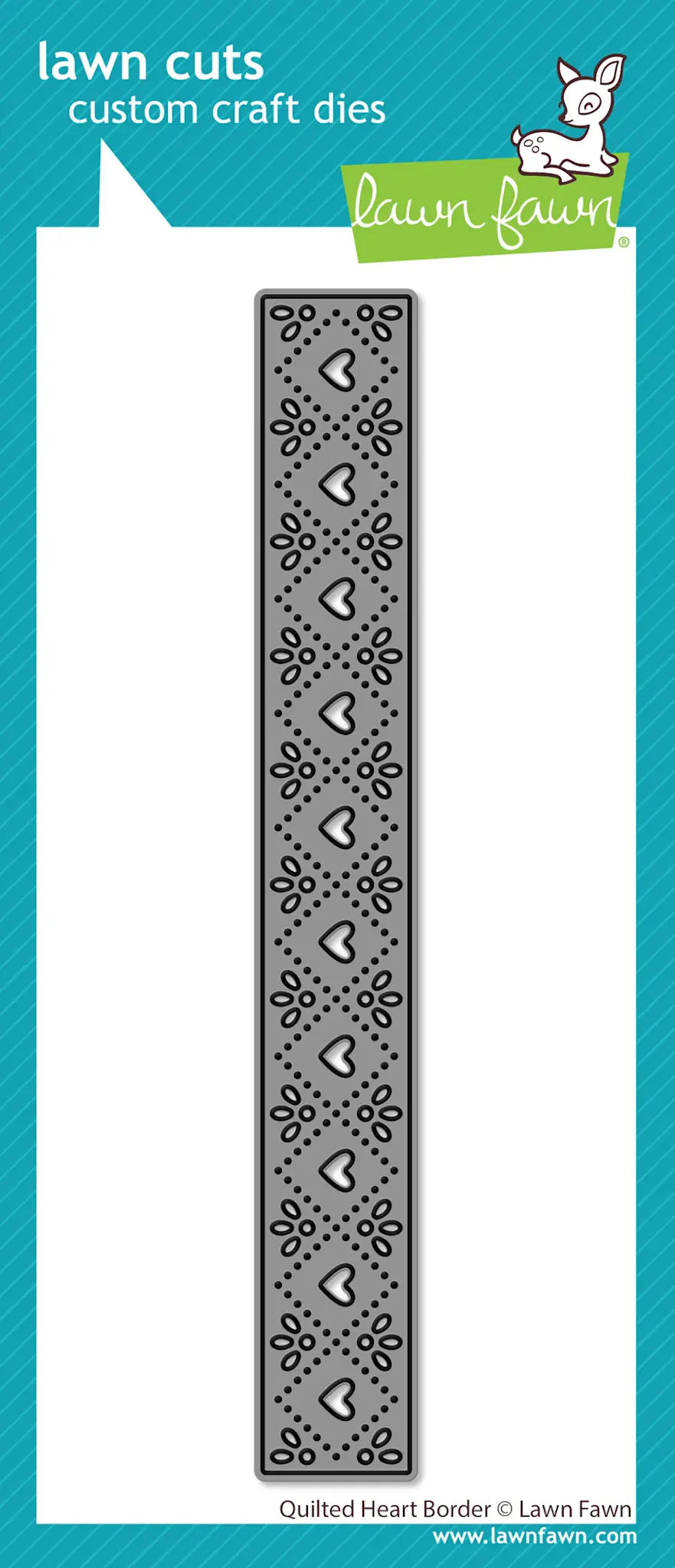 Quilted Heart  Border - Lawn Cut