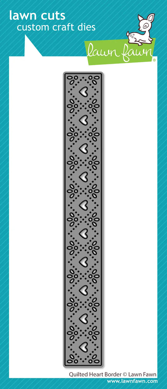 Quilted Heart  Border - Lawn Cut