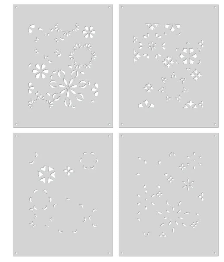 Mandala Flower Pattern - Layering  Stencils*