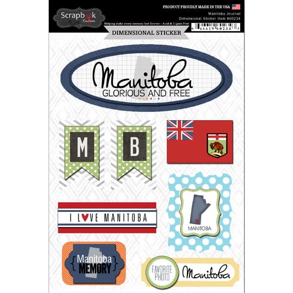 Manitoba - 3D Stickers