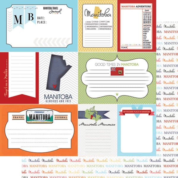 Manitoba Travel Journal - 12x12 Pattern Paper