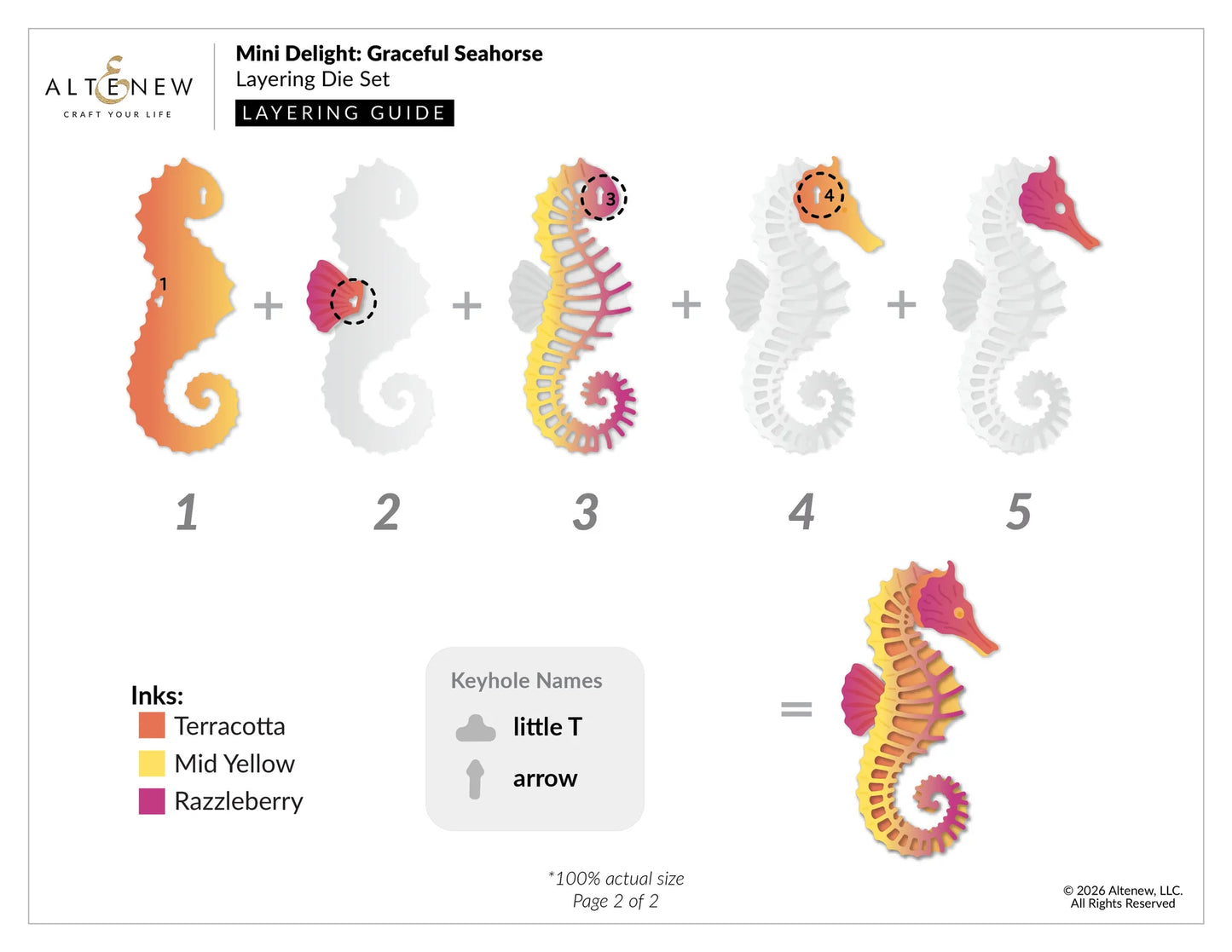Mini Delight - Graceful Seahorse - Stamp & Die