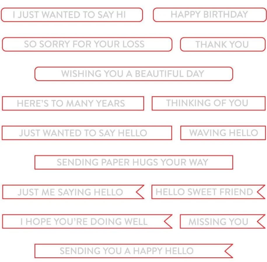 Mini Messages Banner - Honey Cuts