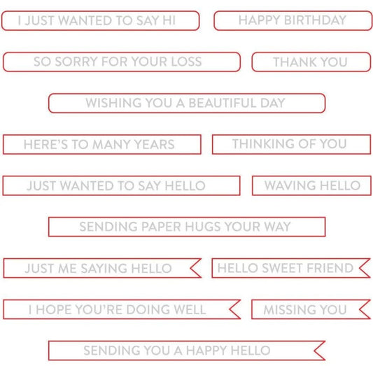 Mini Messages Banner - Honey Cuts