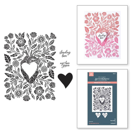 Love on the Rocks Collection - My Heart Beats for You - Press Plates and  Die