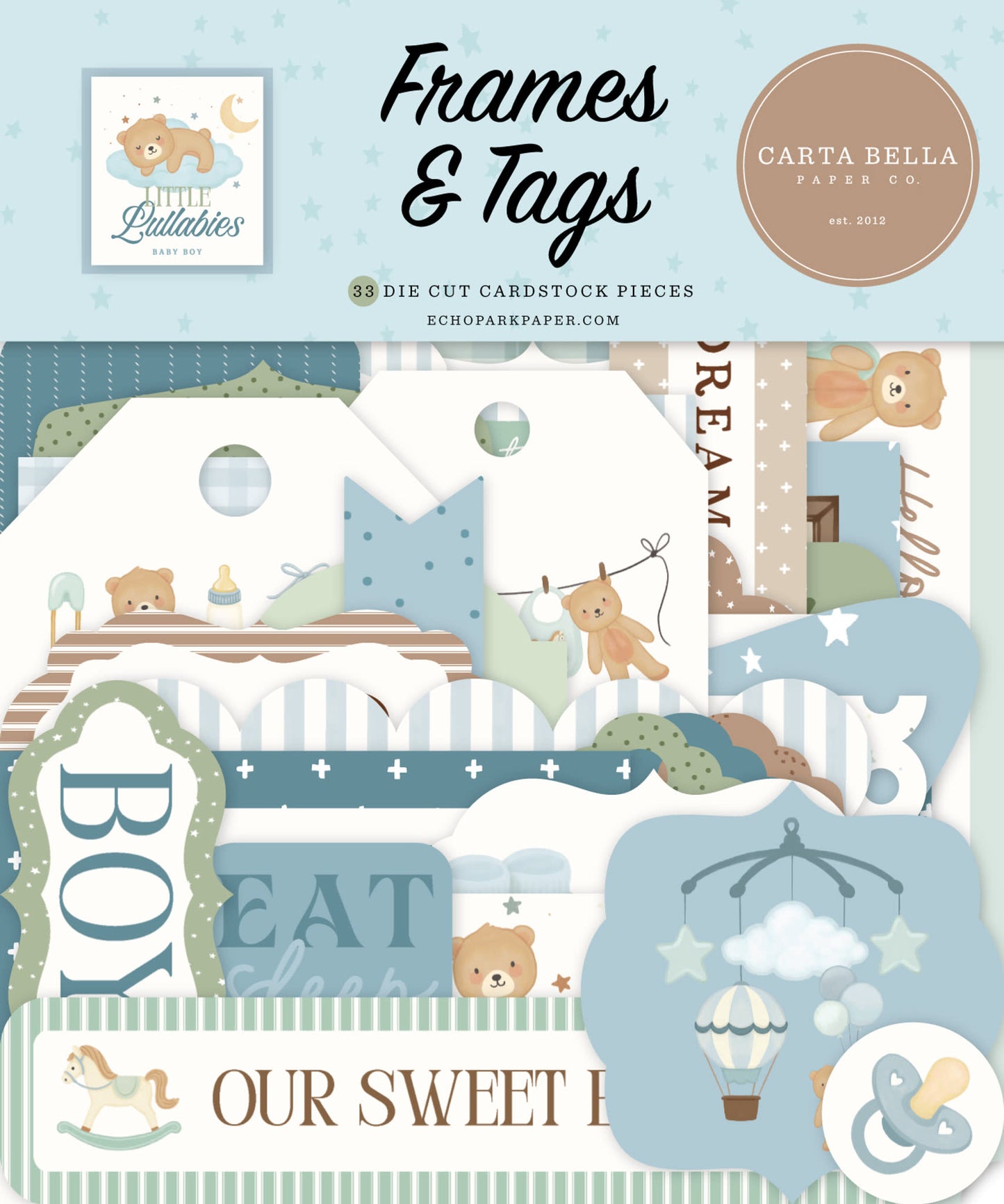 Little Lullabies - Baby Boy - Frames & Tags