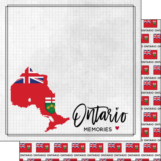 Ontario Adventure Flag - 12x12 Pattern Paper