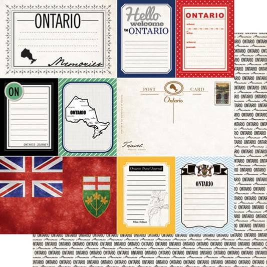 Ontario Vintage Journal - 12x12 Pattern Paper