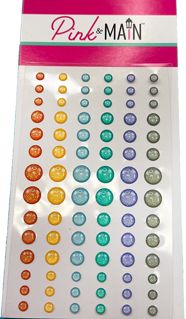 Cloudy Day - Glitter Enamel Dots