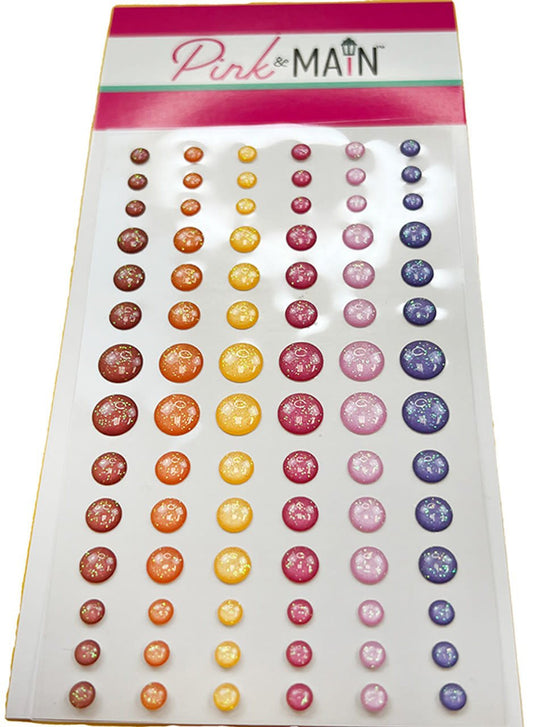 Pretty Posies - Glitter Enamel Dots