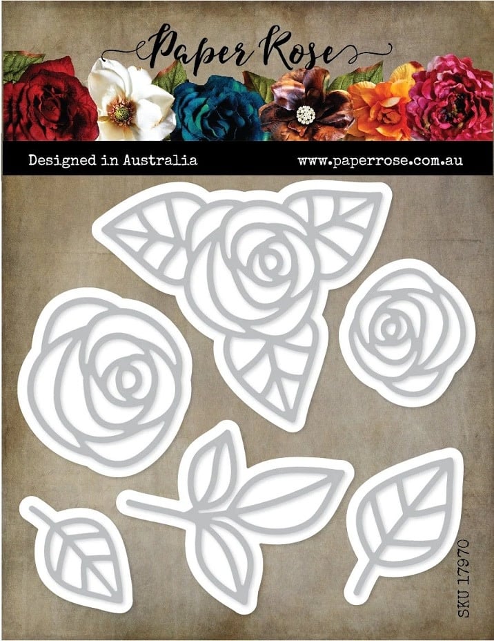 Ella's Garden Layering Scribble Roses Metal - Dies
