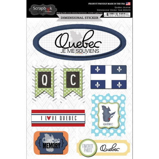 Quebec - 3D Stickers