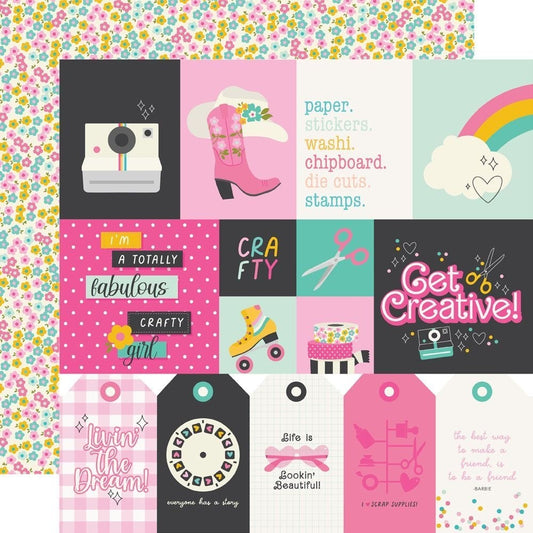 Crafty Babe - Elements 1 - 12x12 Pattern Paper*