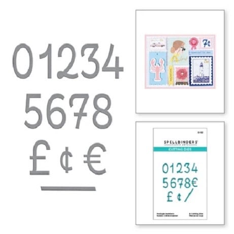 Postage Numbers  - Dies