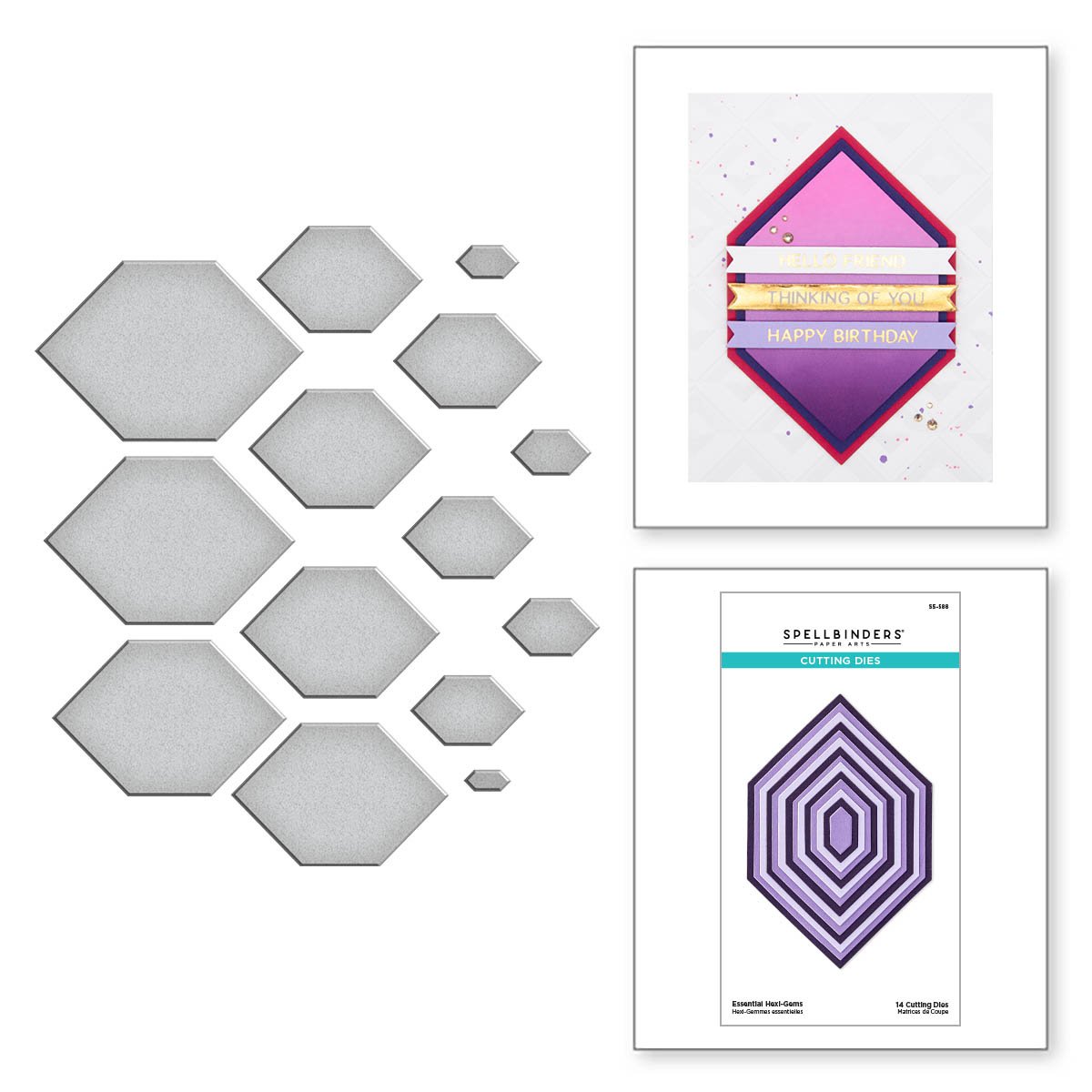 Hexi-Gem Essentials - Dies