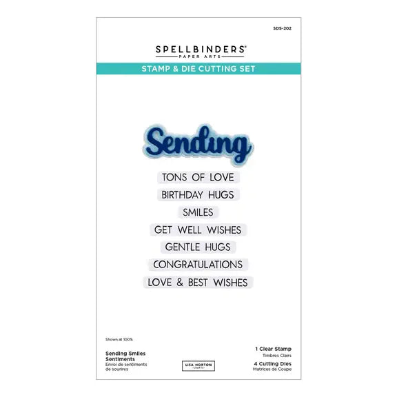 Sending Smiles Sentiments - Stamp and Dies