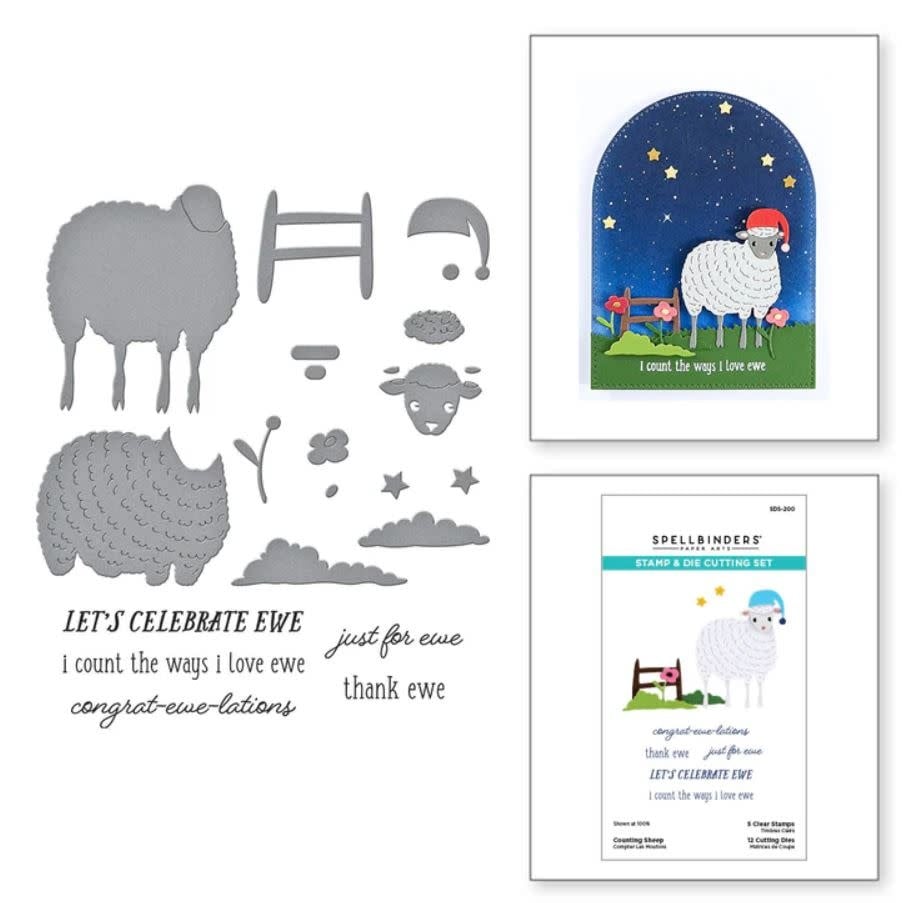 Counting Sheep - Stamps and Dies