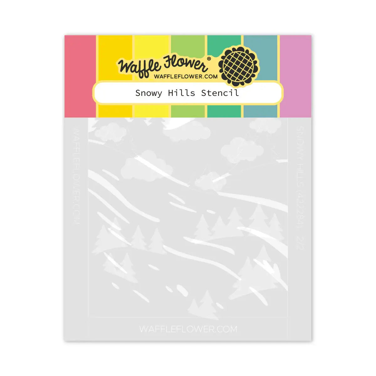 Snowy Hills - Stencil