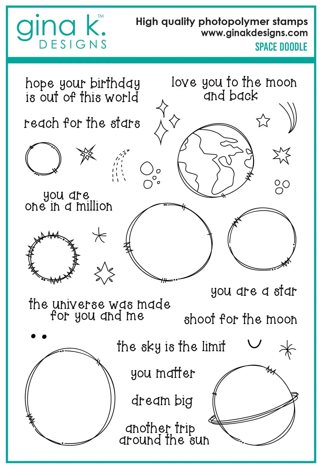 Space Doodle - Stamps