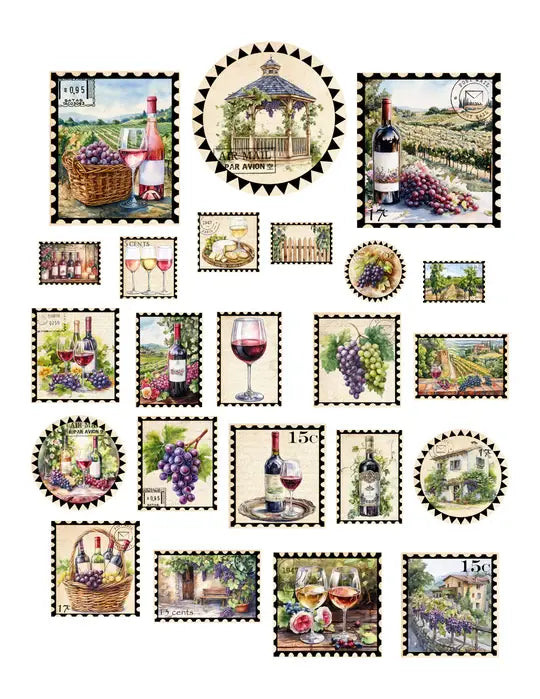 Wine Country Stamps - Ephemera