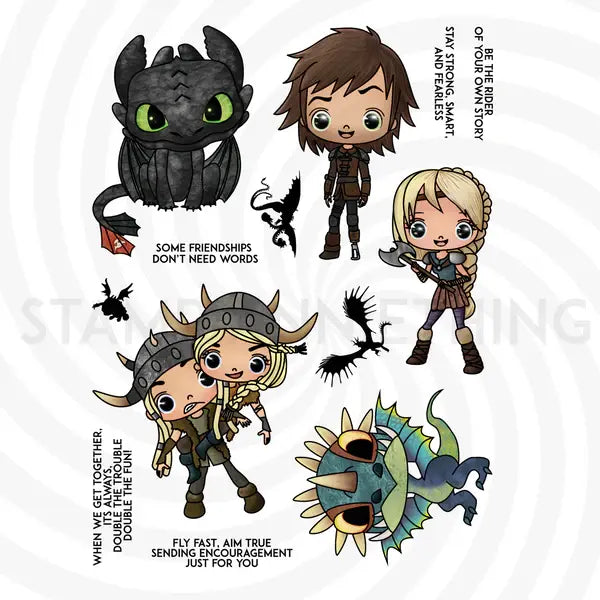 Stay Strong, Smart and Fearless - Stamps