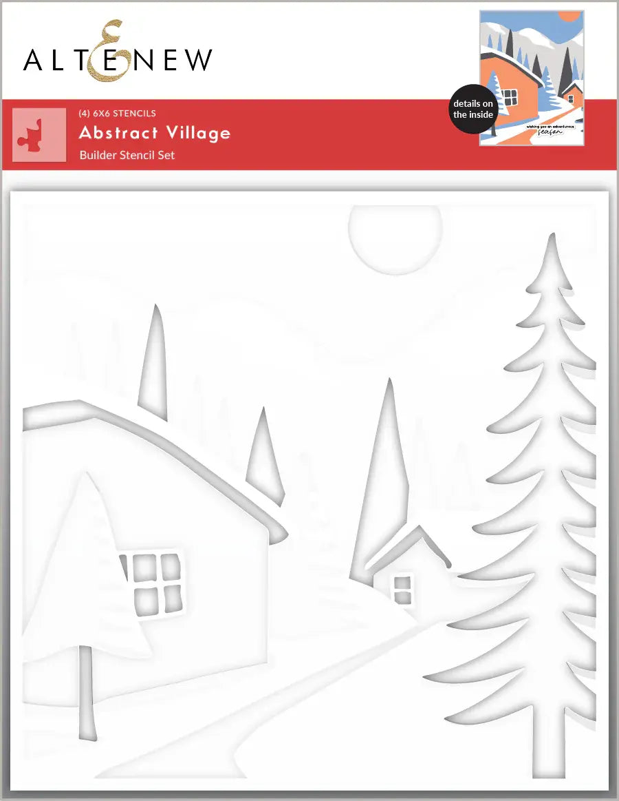 Abstract Village - Builder Stencils (4 in 1)