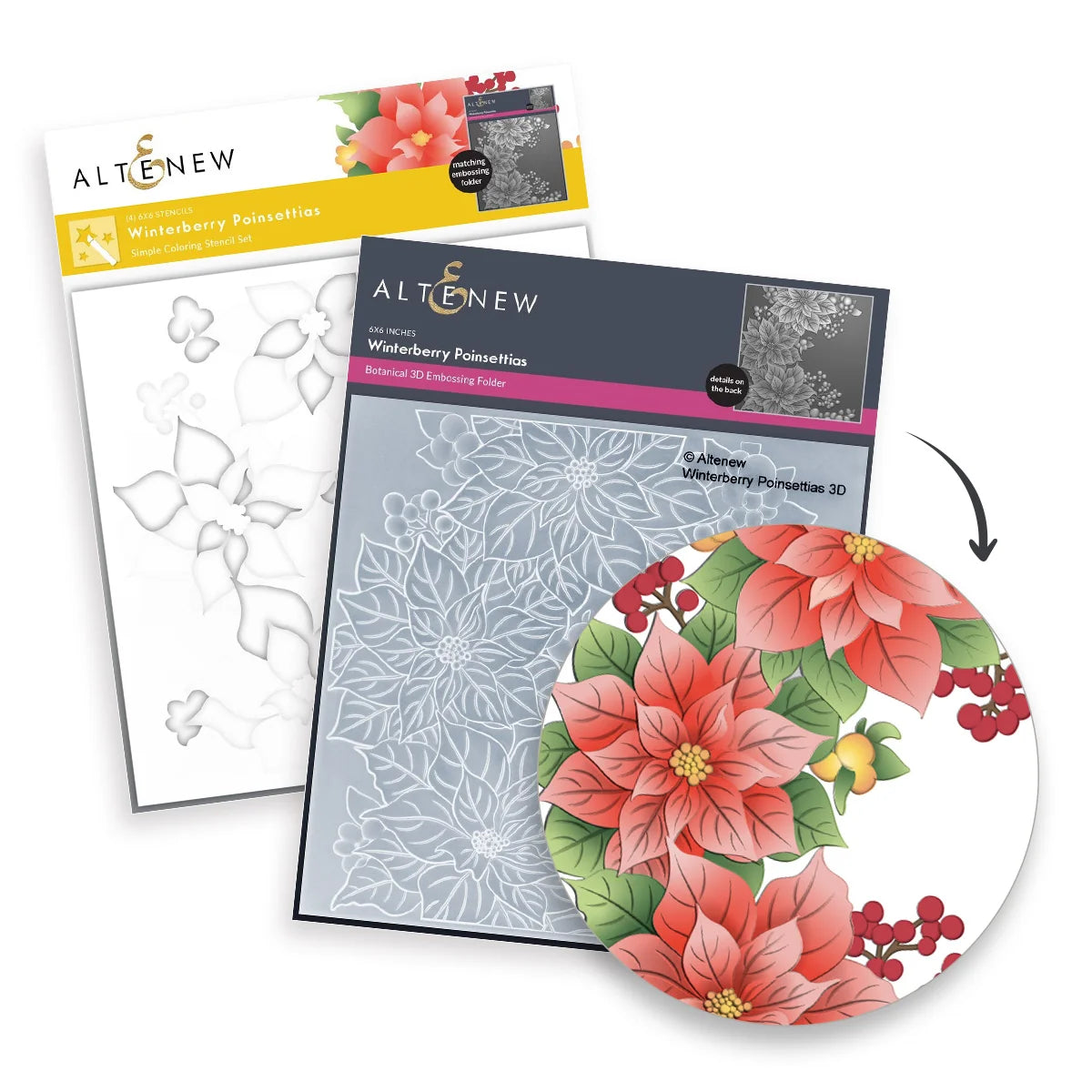 Winterberry Poinsettias - Bundle
