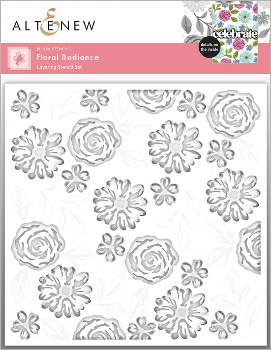 Floral Radiance - Layering Stencil (4 in 1)