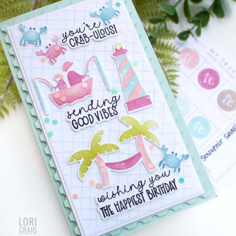 Around Town - Seaside Plate - Dies and Stencils