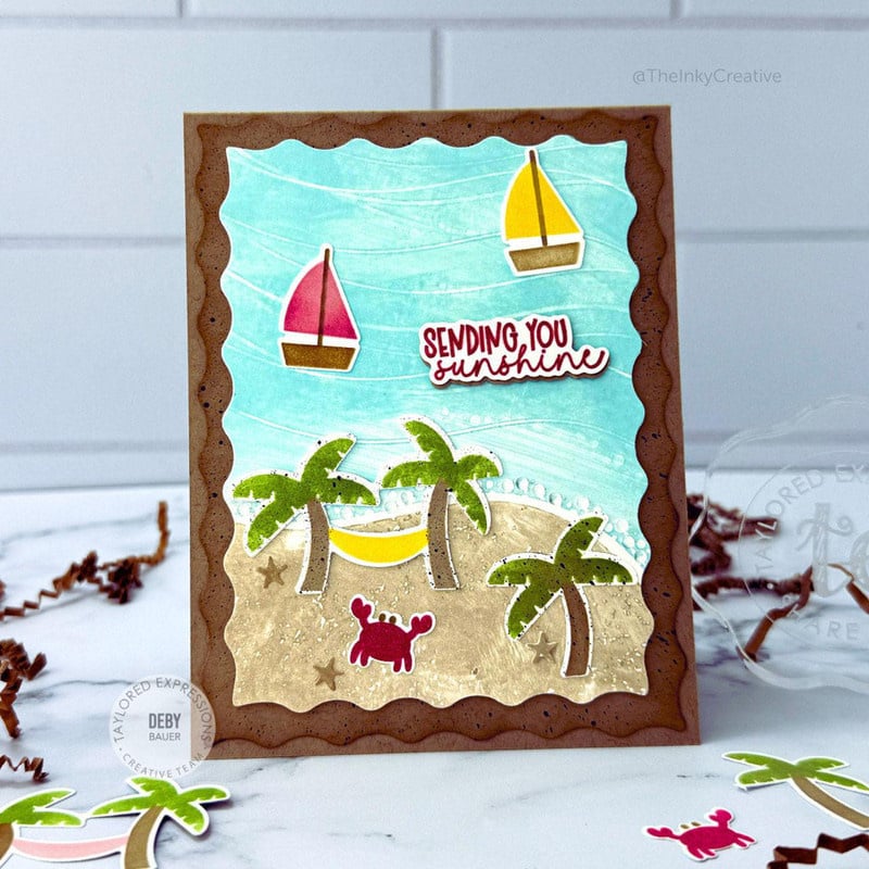 Around Town - Seaside Plate - Dies and Stencils