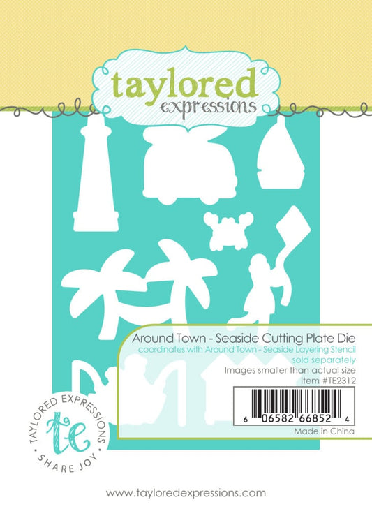 Around Town - Seaside Plate - Dies and Stencils