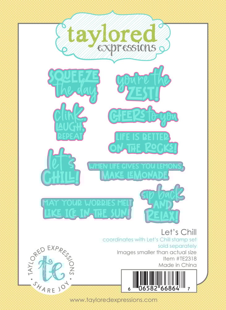 Let's Chill -Stamps and  Dies