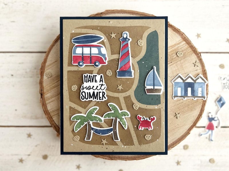 Around Town - Seaside - Stencil