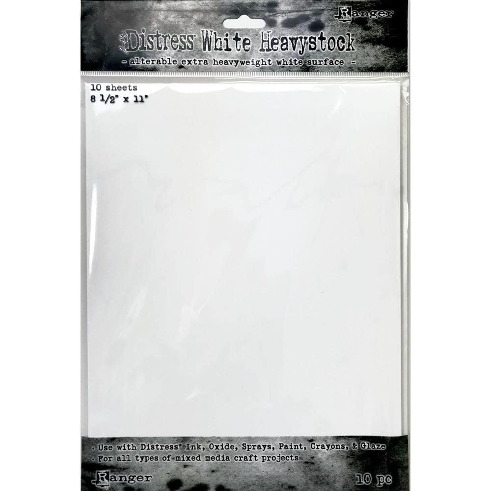 Distress - White Heavystock - 8.5"x11"