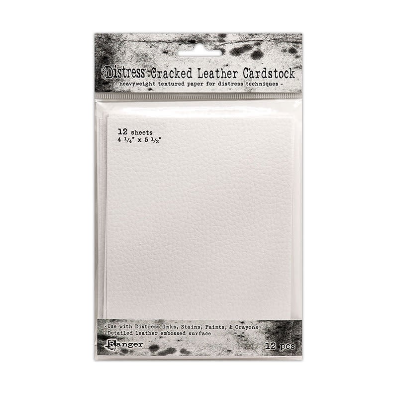Distress - Cracked Leather Cardstock - 4.25"x5.5" - 12pcs.