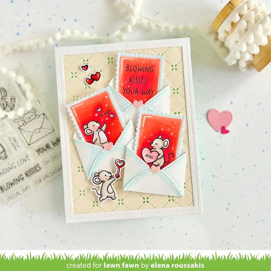 Valentine Mice - Stamps and Lawn Cuts