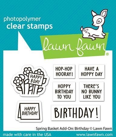 Spring Basket Add-On - Birthday Stamps, Lawn Cuts and Coloring Stencils